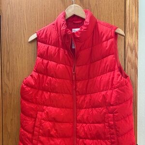 Gap Red Puffy Vest sz L